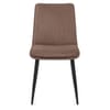 Abi Dining Chair Brown Fabric