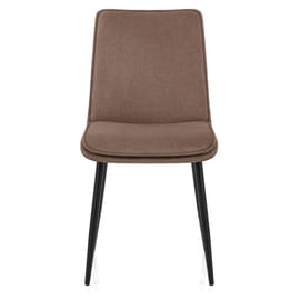 Abi Dining Chair Brown Fabric