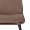 Abi Dining Chair Brown Fabric