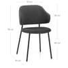 Brodie Dining Chair Charcoal Fabric