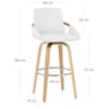 Ohio Bar Stool White