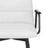 Marco Stool Black Arms & White Leather