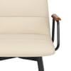 Marco Stool Walnut Arms & Cream Leather