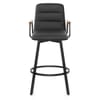 Marco Stool Oak Arms & Black Leather