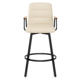 Marco Stool Oak Arms & Cream Leather