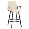 Marco Stool Oak Arms & Cream Leather