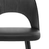 Leo Bar Stool Black Wood & Black