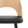 Leo Bar Stool Oak & Black