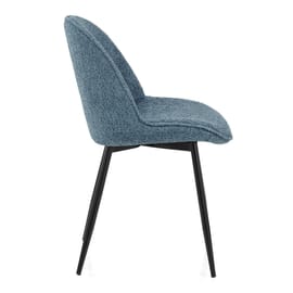 Mia Dining Chair Blue Fabric