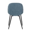Mia Dining Chair Blue Fabric