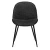 Mia Dining Chair Black Fabric