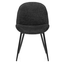 Mia Dining Chair Black Fabric