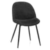 Mia Dining Chair Black Fabric