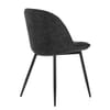 Mia Dining Chair Black Fabric