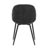 Mia Dining Chair Black Fabric