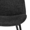 Mia Dining Chair Black Fabric