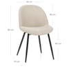 Mia Dining Chair Cream Fabric