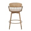 Opera Bar Stool Oak & Beige Fabric