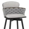 Harmony Bar Stool Grey Fabric