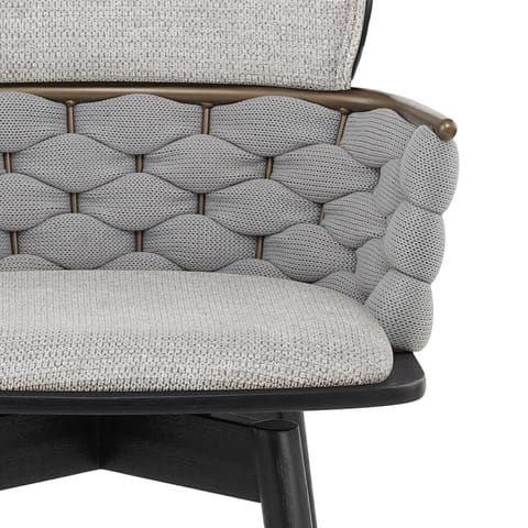 Harmony Bar Stool Grey Fabric