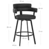 Enzo Bar Stool Black