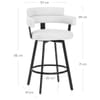 Enzo Bar Stool White