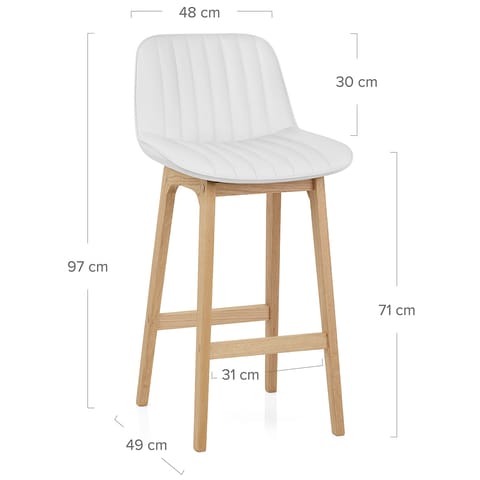 Cove Bar Stool White