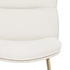 Finley Gold Stool White Boucle