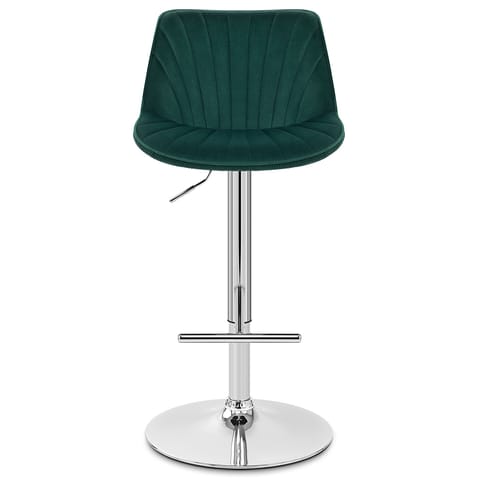Summer Bar Stool Green Velvet