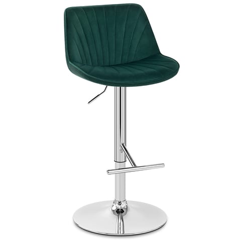 Summer Bar Stool Green Velvet