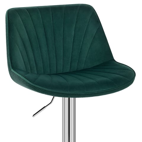 Summer Bar Stool Green Velvet