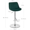 Summer Bar Stool Green Velvet