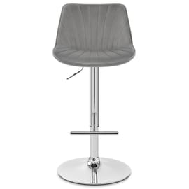 Summer Bar Stool Grey Velvet