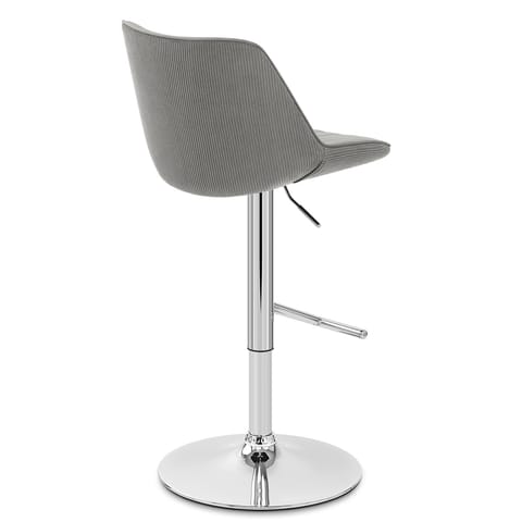 Summer Bar Stool Grey Velvet