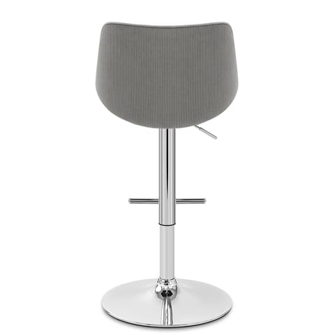 Summer Bar Stool Grey Velvet