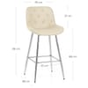 Sprint Bar Stool Cream