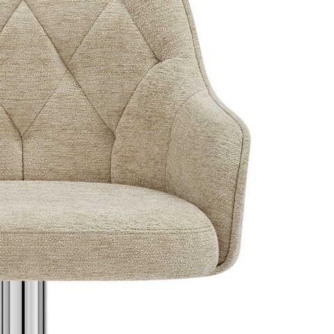 Butler Bar Stool Beige Fabric