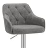 Butler Bar Stool Grey Fabric