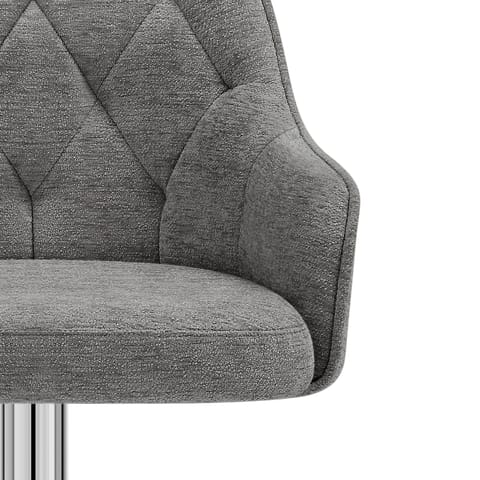 Butler Bar Stool Grey Fabric