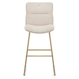 Finley Gold Stool Champagne Boucle