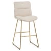 Finley Gold Stool Champagne Boucle