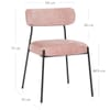 Diana Chair Pink Fabric