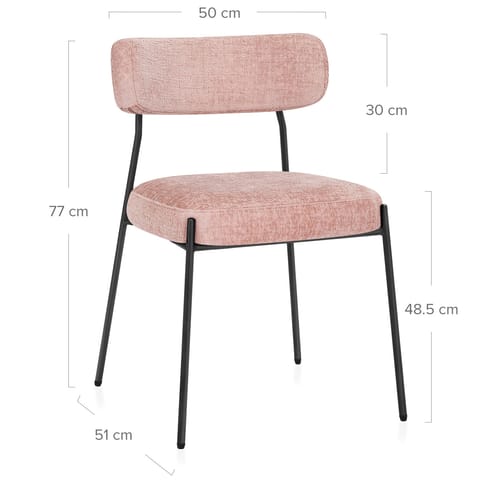 Diana Chair Pink Fabric