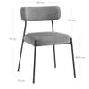 Diana Chair Grey Fabric