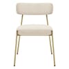 Diana Gold Chair Cream Fabric