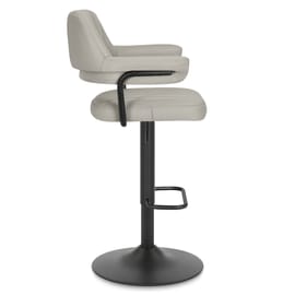 Scout Real Leather Stool Light Grey