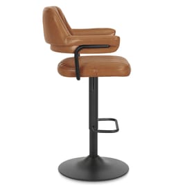 Scout Real Leather Stool Brown