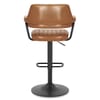 Scout Real Leather Stool Brown