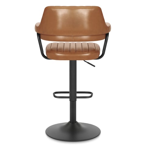Scout Real Leather Stool Brown