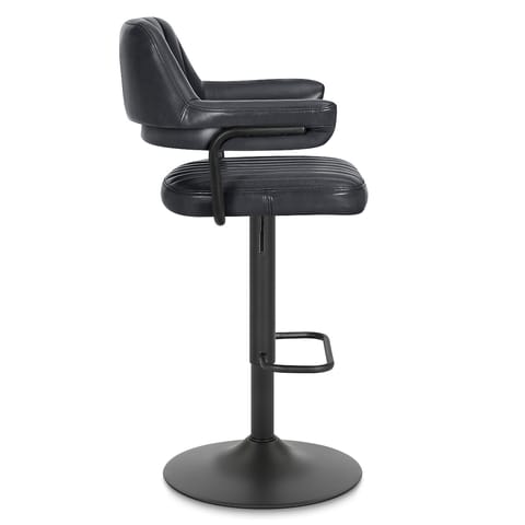Scout Real Leather Stool Slate
